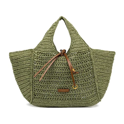 Nefeli Crochet Straw Tote - Gianni Chiarini - Modalova