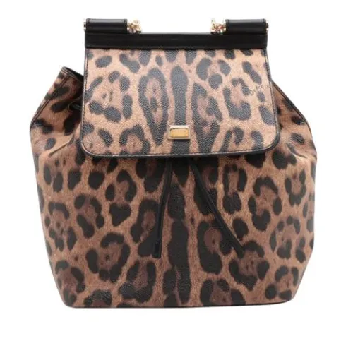 Pre-owned Leather Backpack - Dolce & Gabbana Pre-owned - Modalova