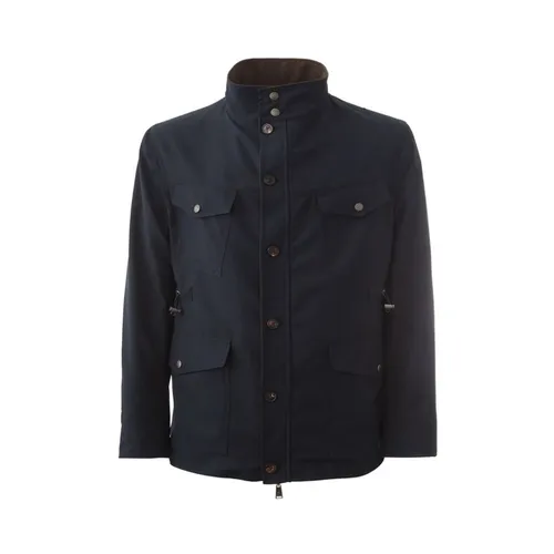 Elegant Blue Wool Jacket - Lardini - Modalova