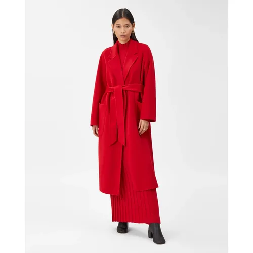 Wool Coat with Belt and Pockets - IVY OAK - Modalova