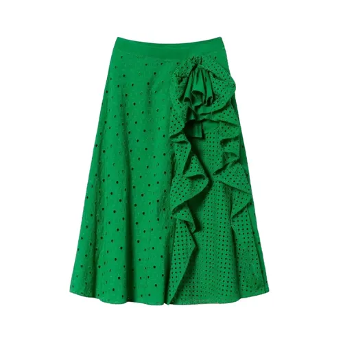 Sangallo Ruched Longuette Skirt - Twinset - Modalova