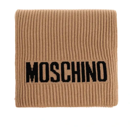 Scarf with logo - Moschino - Modalova
