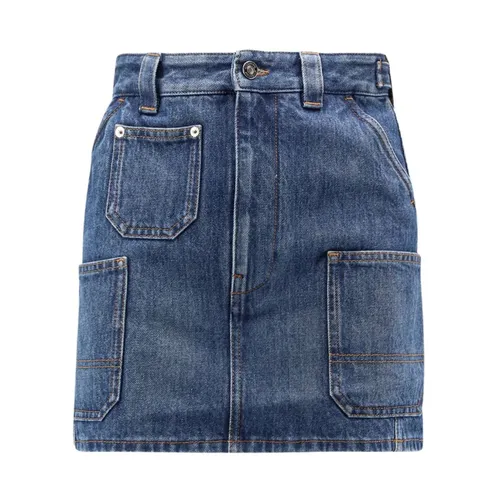 Denim Mini Skirt - Givenchy - Modalova