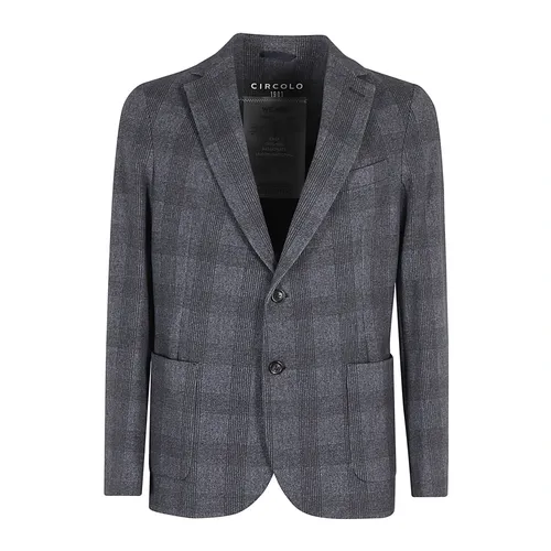 Checked Jersey Jacket - Circolo 1901 - Modalova