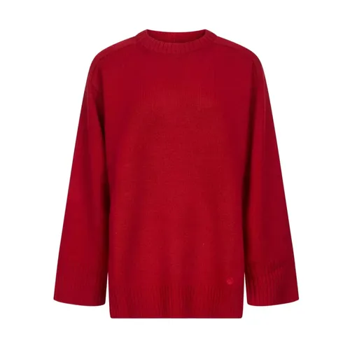 Red Cashmere Wide Cuff Sweater - Loulou Studio - Modalova