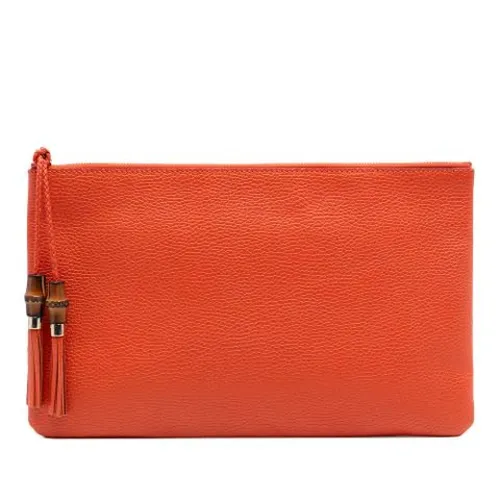 Clutch in pelle Pre-owned - Gucci Vintage - Modalova