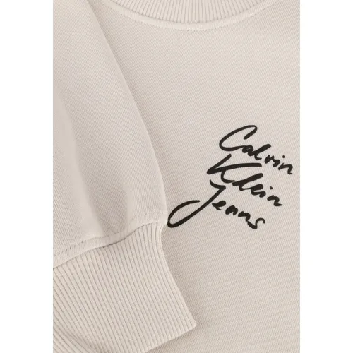 Script Institutional Crewneck Sweater - Calvin Klein - Modalova