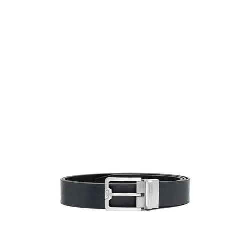 Blue Eagle Logo Reversible Belt - Emporio Armani - Modalova