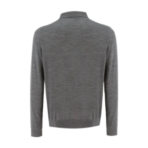 Wool Zip-Up Jumper with Collar - Kiton - Modalova