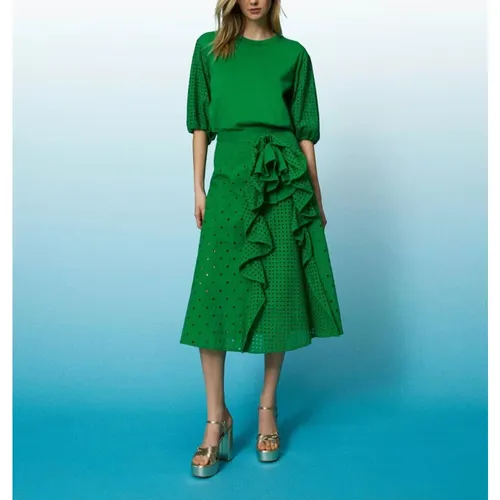 Sangallo Ruched Longuette Skirt - Twinset - Modalova
