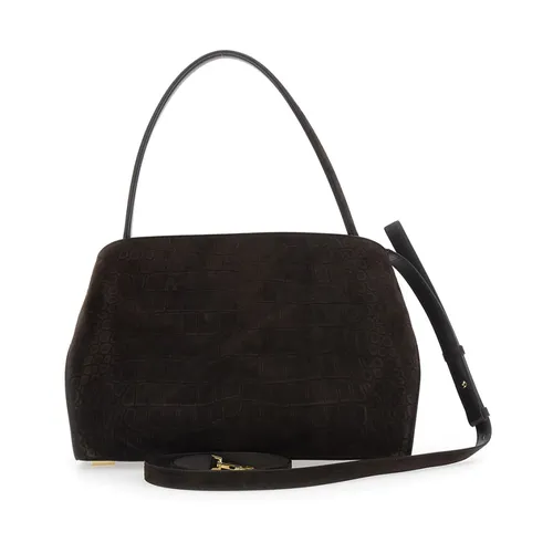 HUG Croco Print Suede - Ferragamo - Modalova