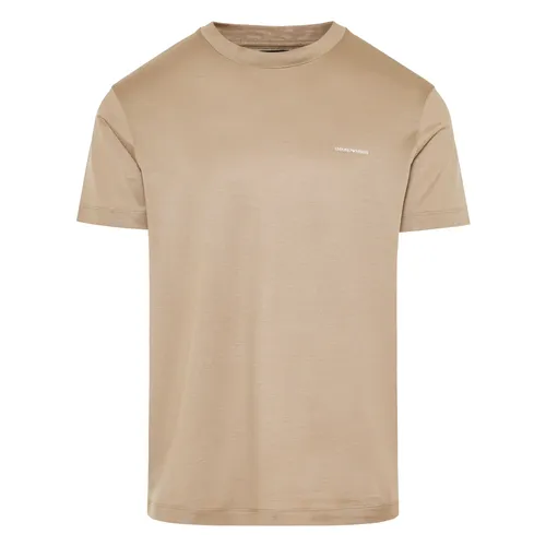 Camiseta de Lyocell y Algodón - Emporio Armani - Modalova