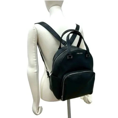 Pre-owned Leather Backpack - Miu Miu Pre-owned - Modalova