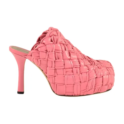Leather Mule Heels - Bottega Veneta - Modalova
