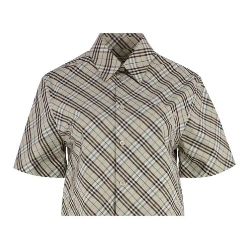 Checked Cotton Shirt - Burberry - Modalova