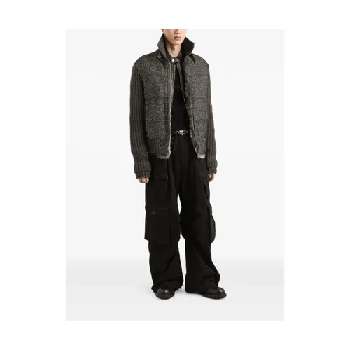 Herringbone Ribbed Knit Zip Jacket - Dolce & Gabbana - Modalova