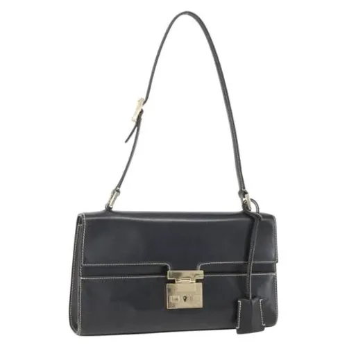 Pre-owned Leather Shoulder Bag - Gucci Vintage - Modalova