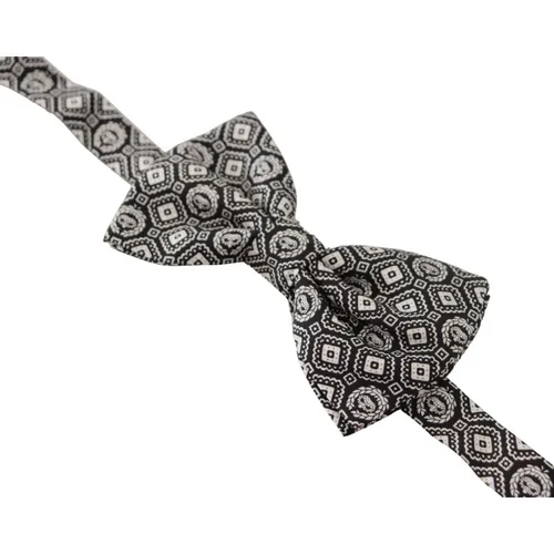 Silk Adjustable Neck Papillon Tie - Dolce & Gabbana - Modalova