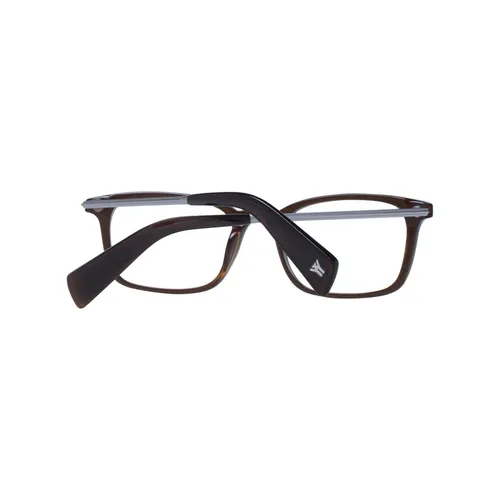 Brown Rectangle Optical Frames - Yohji Yamamoto - Modalova