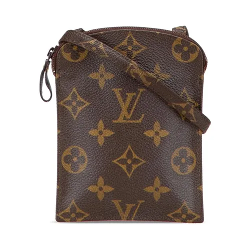 Pre-owned Printed Leather Pouch - Louis Vuitton Vintage - Modalova