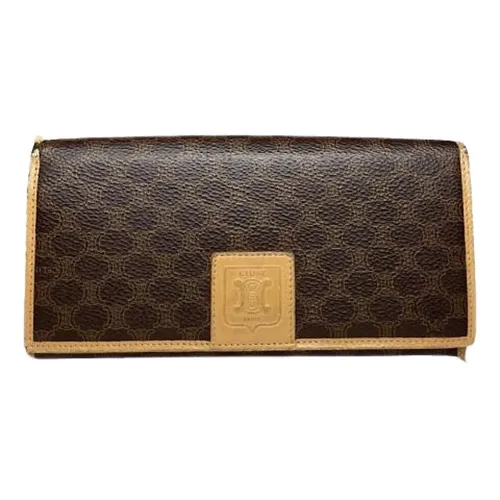 Pre-owned Leather Wallet - Celine Vintage - Modalova