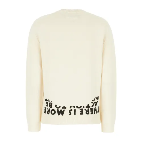 Lettering-print Wool Sweater - MM6 Maison Margiela - Modalova