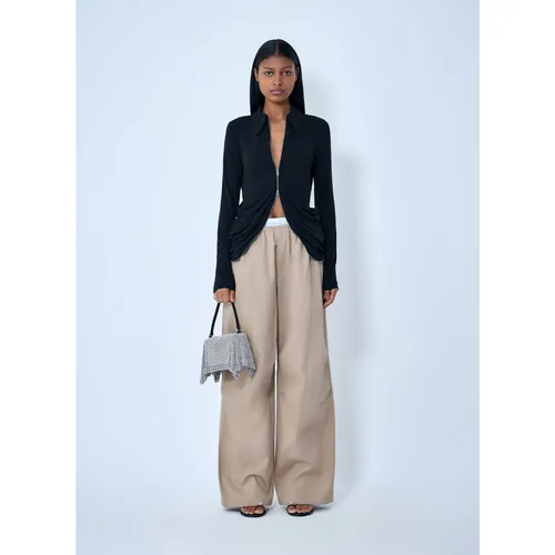 Zip-Front Collared Top - Alexander Wang - Modalova