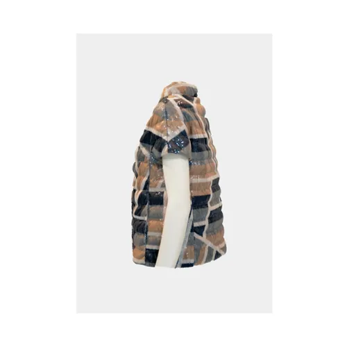 Short Puffer Cape with Sequins - Herno - Modalova