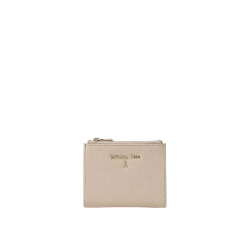 Beige Leather Zip Wallet - Patrizia Pepe - Modalova