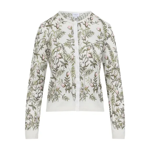 Floral Cashmere and Silk Cardigan - Giambattista Valli - Modalova