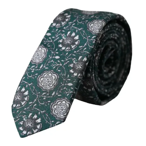 Floral Print Silk Adjustable Tie - Dolce & Gabbana - Modalova