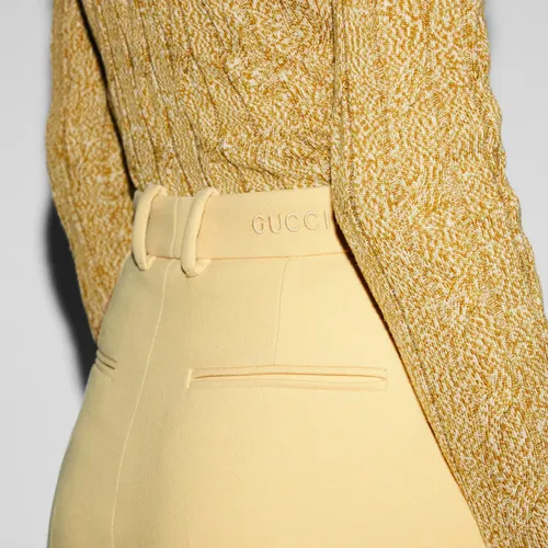 Wool Crêpe Trousers - Gucci - Modalova