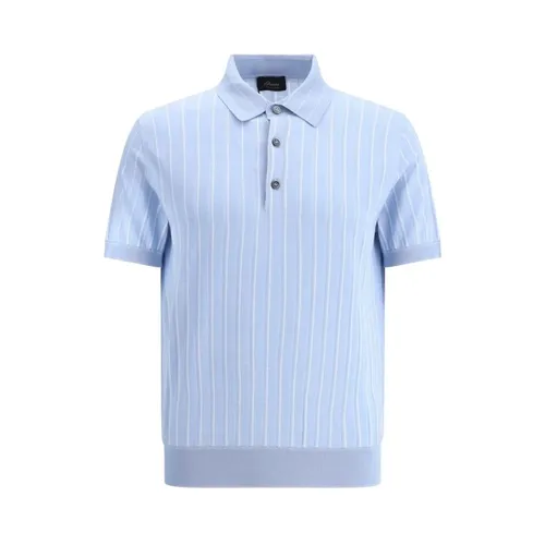 Striped Knitted Polo Shirt - Brioni - Modalova