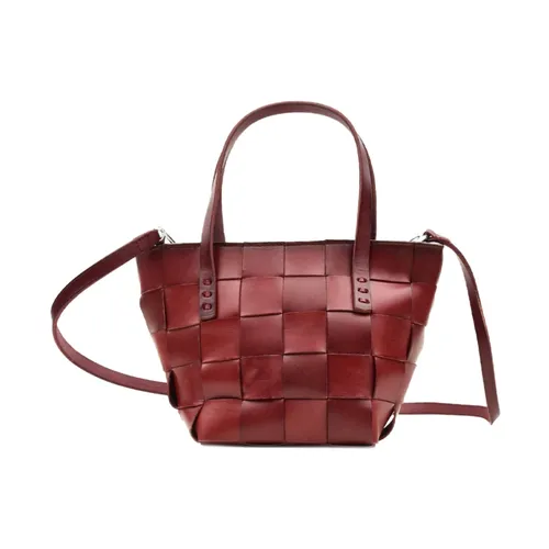 Mini Basket Bag with Woven Design - Dragon Diffusion - Modalova