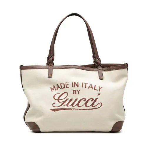 Pre-owned Canvas Tote Bag - Gucci Vintage - Modalova
