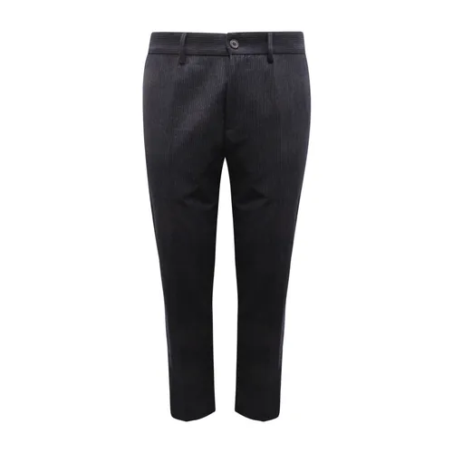 Wool Blend Navy Trousers Ivy Slim - Brooksfield - Modalova
