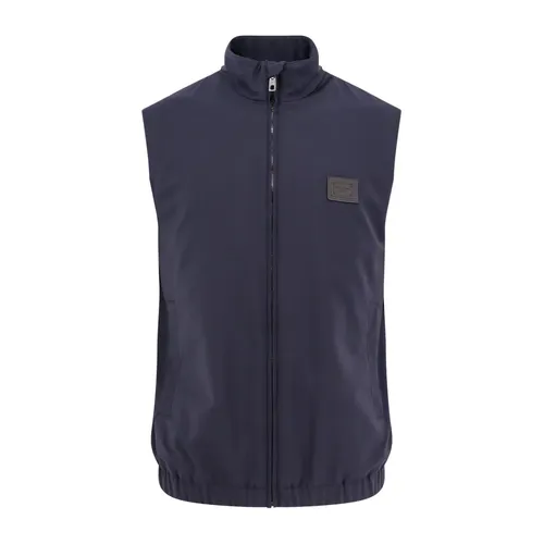 Zip Closure Elasticized Bottom Vest - Dolce & Gabbana - Modalova