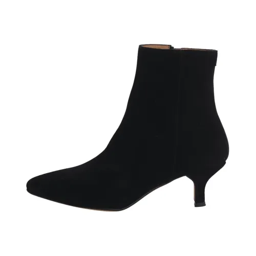 Suede Ankle Boot High Heel - Anthology Paris - Modalova