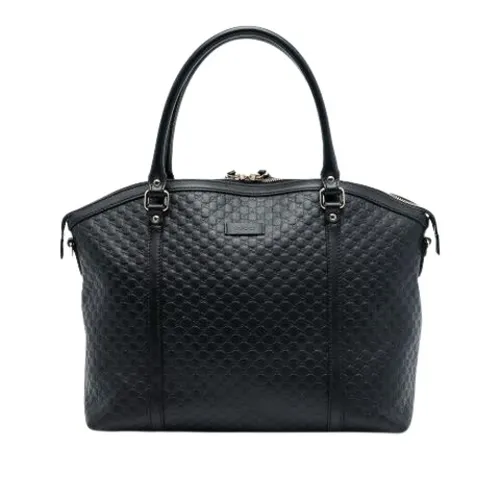 Pre-owned Leather Handbag - Gucci Vintage - Modalova