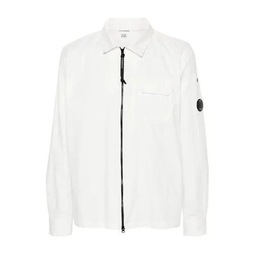 Men's Overshirt with Zip Front - C.p. Company - Modalova