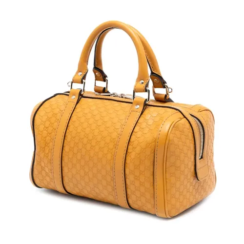 Pre-owned Leather Top Handle Bag - Gucci Vintage - Modalova