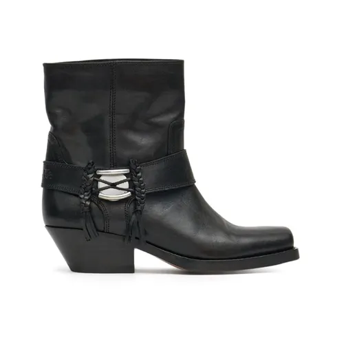 Gaucho Cuban Heel Leather Boots - Isabel Marant - Modalova