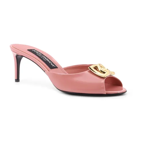 Patent Leather Stiletto Sandals - Dolce & Gabbana - Modalova