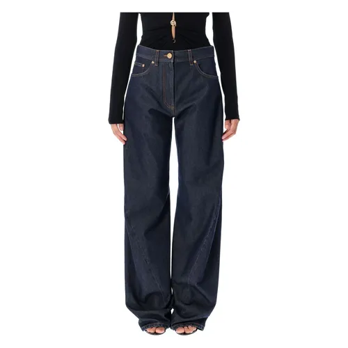 Twisted Denim Jeans - Versace - Modalova