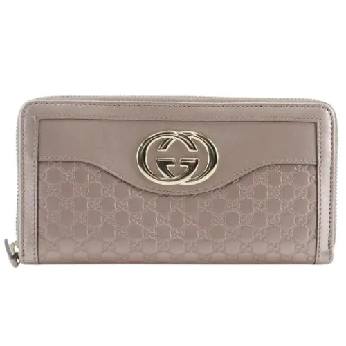 Pre-owned Leather Wallet - Gucci Vintage - Modalova