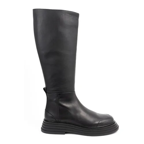 Black Long Boots - Sergio Moretti - Modalova