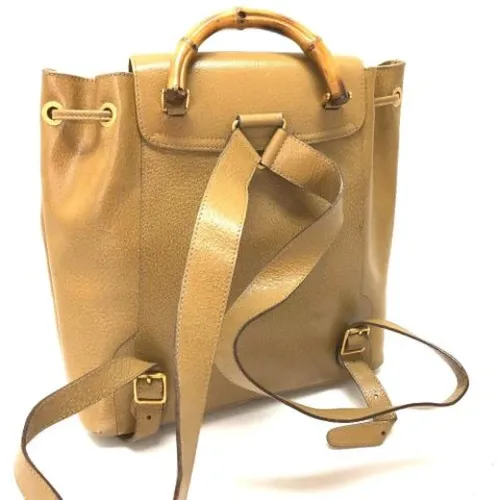 Pre-owned Leather Backpack - Gucci Vintage - Modalova