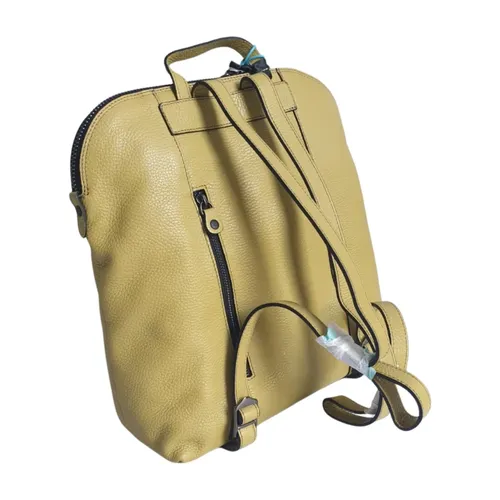 Yellow Leather Hammered Bull Backpack - Gabs - Modalova