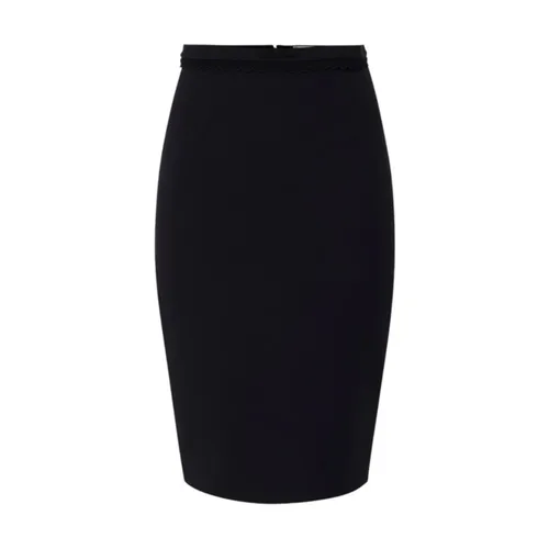 Back Slit Straight Hem Skirt - Elisabetta Franchi - Modalova