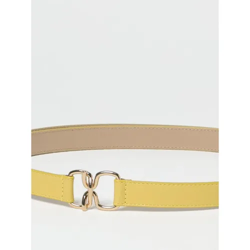 Double Ring Buckle Leather Belt - Fabiana Filippi - Modalova